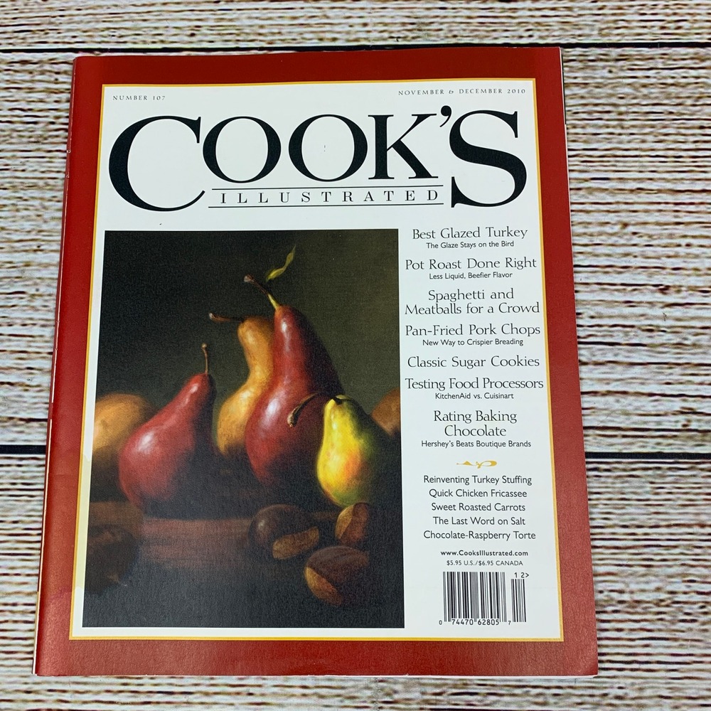 Cooks Illustrated [November December‎ 2010] Recipes Cookbook Magazine